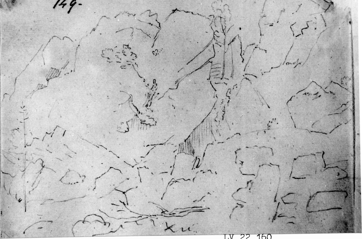 Larkollen
Fra skissealbum av John W. Edy, "Drawings Norway 1800".
