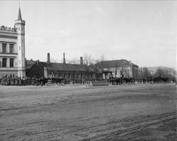 Festningsplassen Akershus festning, Oslo. Militær rideoppvis