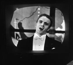Fjernsynskjerm  21.12.1959. Sending fra København.