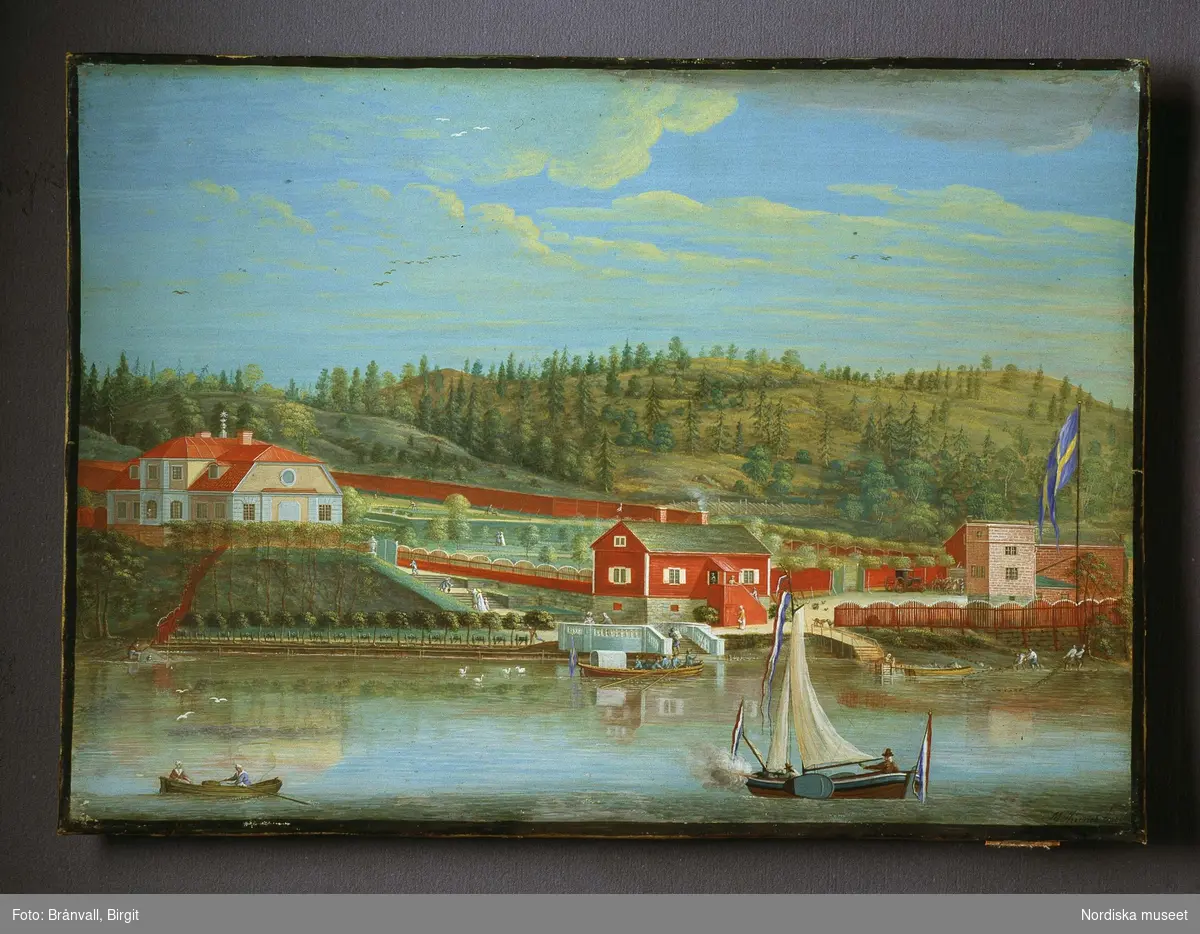 Svindersvik, 1748. Oljemålning av Andries. Inv nr 255434.