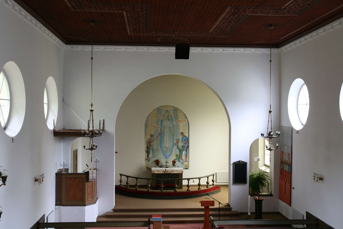 Interiör i Marma kyrka, Marma, Älvkarleby socken, Uppland