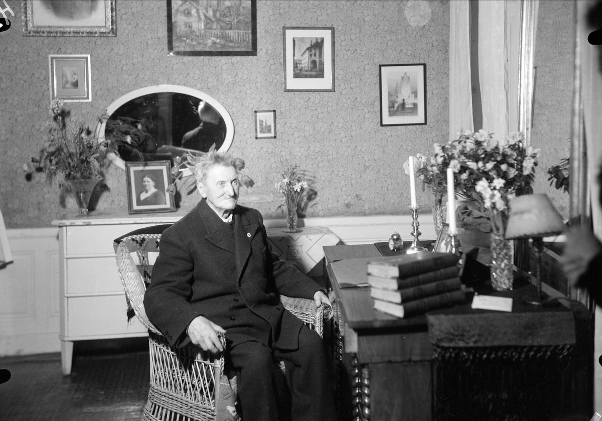 Konditor Erik Ofvandahl i hemmet, Uppsala 1937