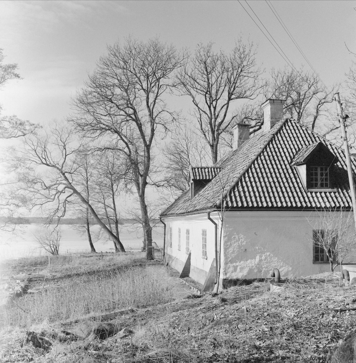 Bränneriet vid Lårstavikens strand, Wiks slott, Balingsta socken, Uppland 1965