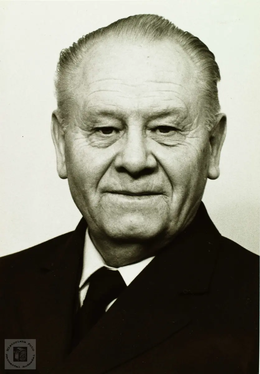 Portrett av Sverre Bjerland.
