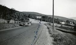 Markert på foto hvor Tiedemann vil sette reklameskilt for Bl