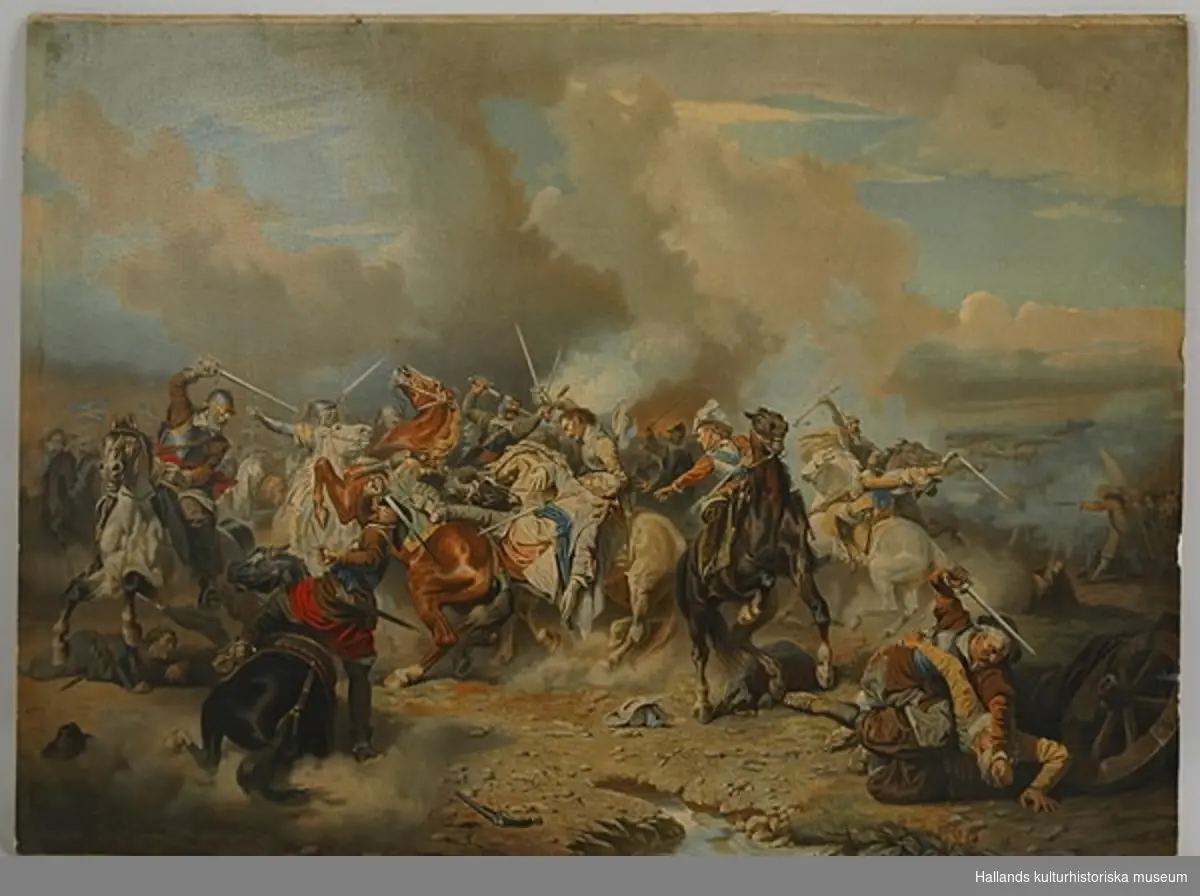 Painting "Death of King Gustav II Adolf at the Battle of Lützen", dated 1855.
Llg 2014-03-04