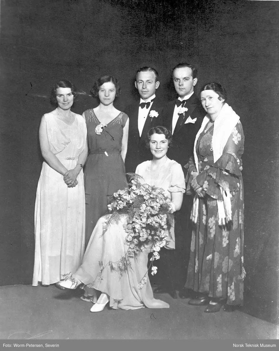 Bryllupsbilde fra 1920-tallet