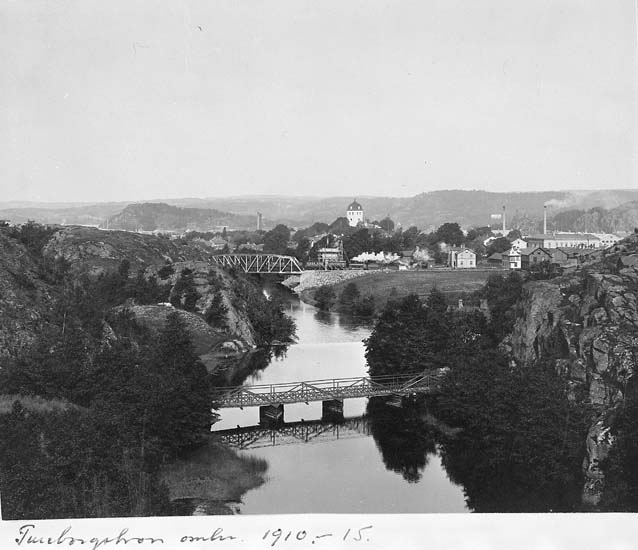 Text som medföljer kortet: "Tureborgsbron omkr 1910-15".