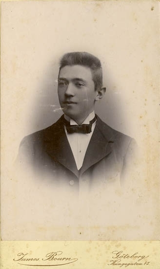 Text på kortets baksida: "Arthur Lindqvist, Trelleborg".