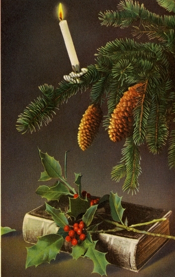 Notering på kortet: God Jul och Gott Nytt år.