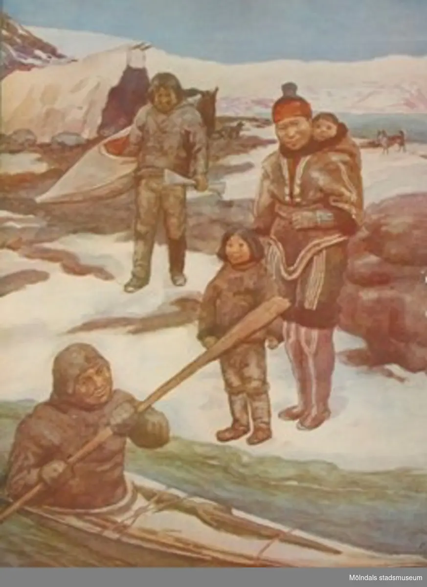Nelson: Folklivsbilder.             Hos eskimåerna.