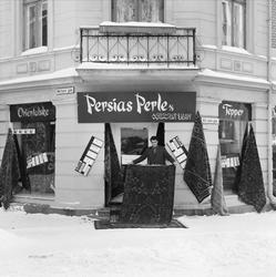 teppeforretning Persias Perle, eksteriør, inngangsparti, ori