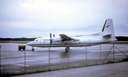 Lufthavn, ett fly på bakken Fokker F-27 MK 050 Fokker Aircra