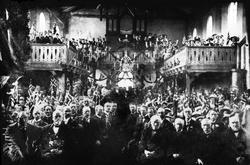 Avsløring av bauta over Eidsvoldmannen  Ole Svendsen Svendse