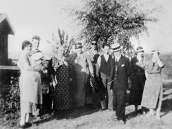 familie, gruppe10, hage,