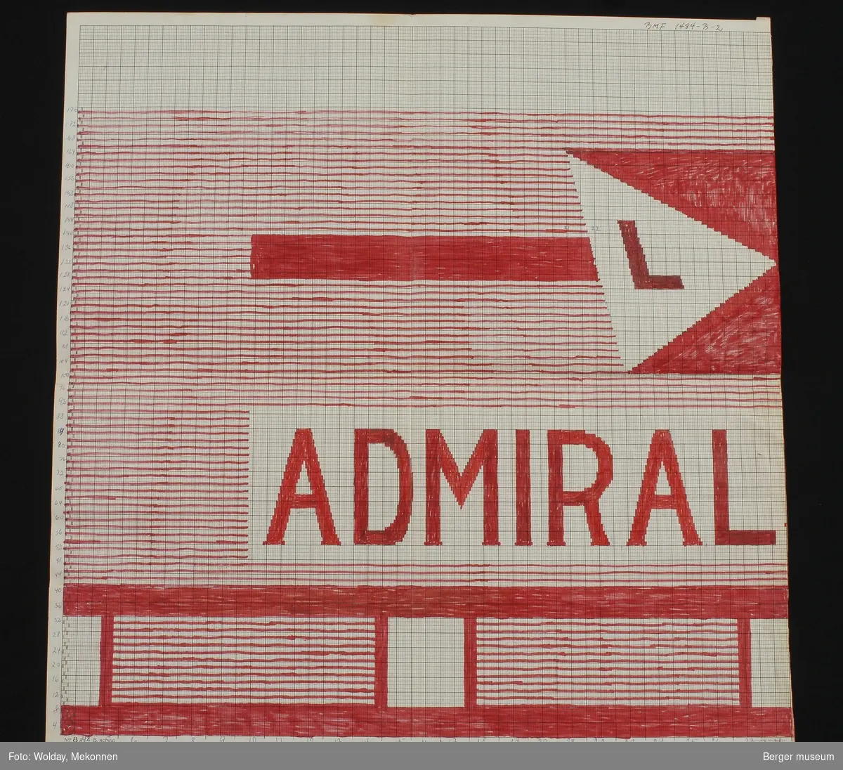 Halvt redieriflagg. L. ADMIRAL (del 2 - ref. BMF.01884-B-1).