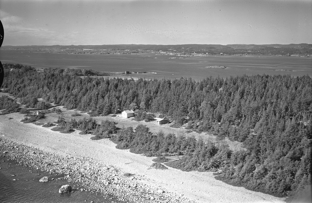 Flyfoto fra Jomfruland 15/9-59. Kragerø