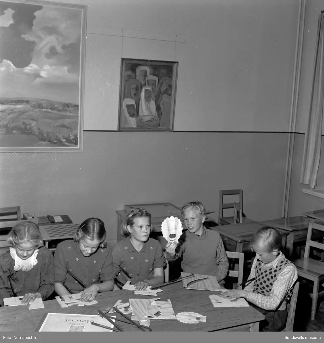 Hobbystunder i Fiskviks skola i Bergsjö.