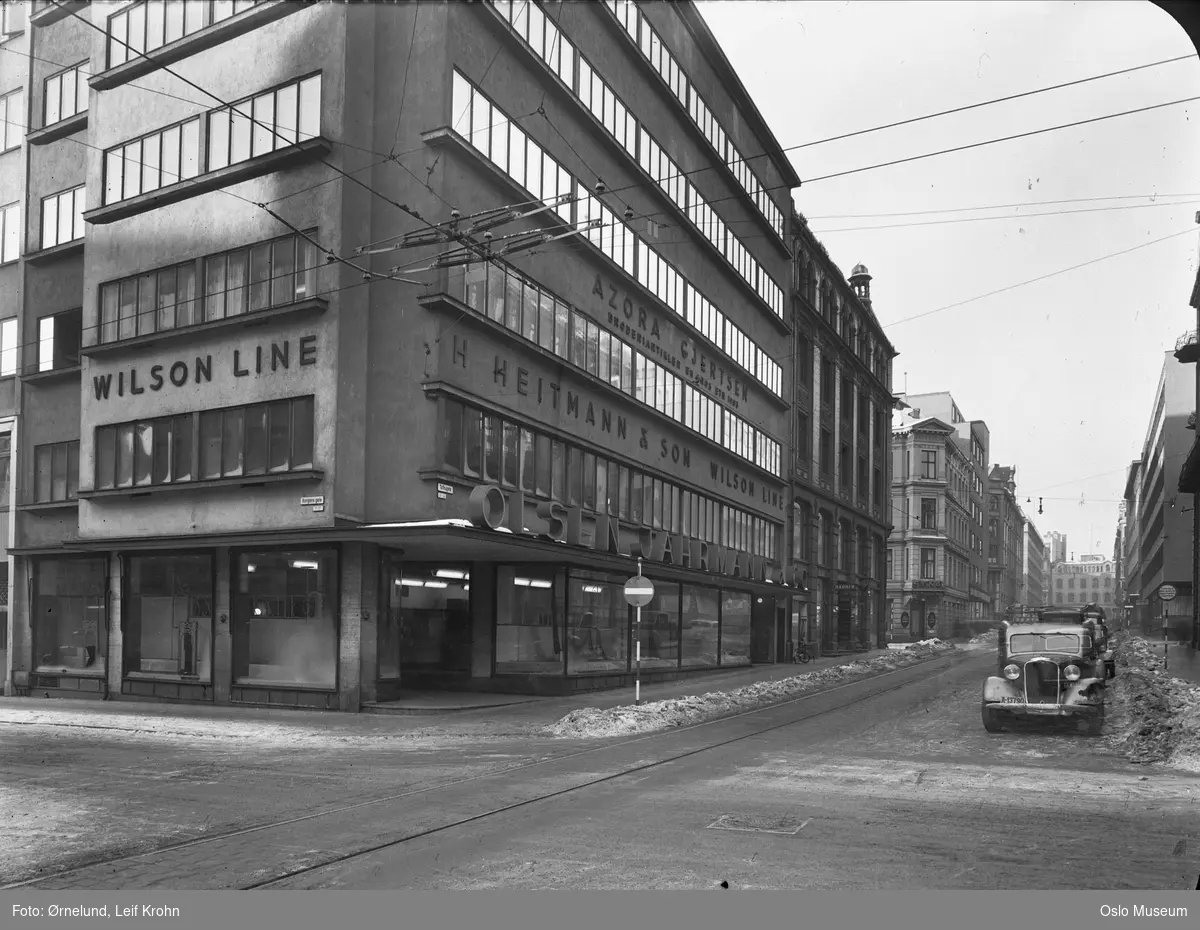 gateløp, kontorbygning, Olsen, Jahrmann & co., bil