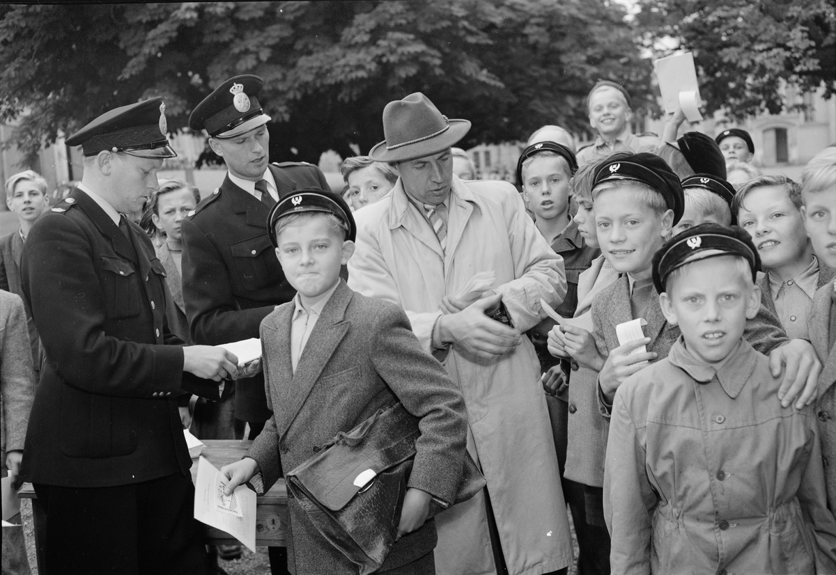Polisen - trafikundervisning, Uppsala september 1951