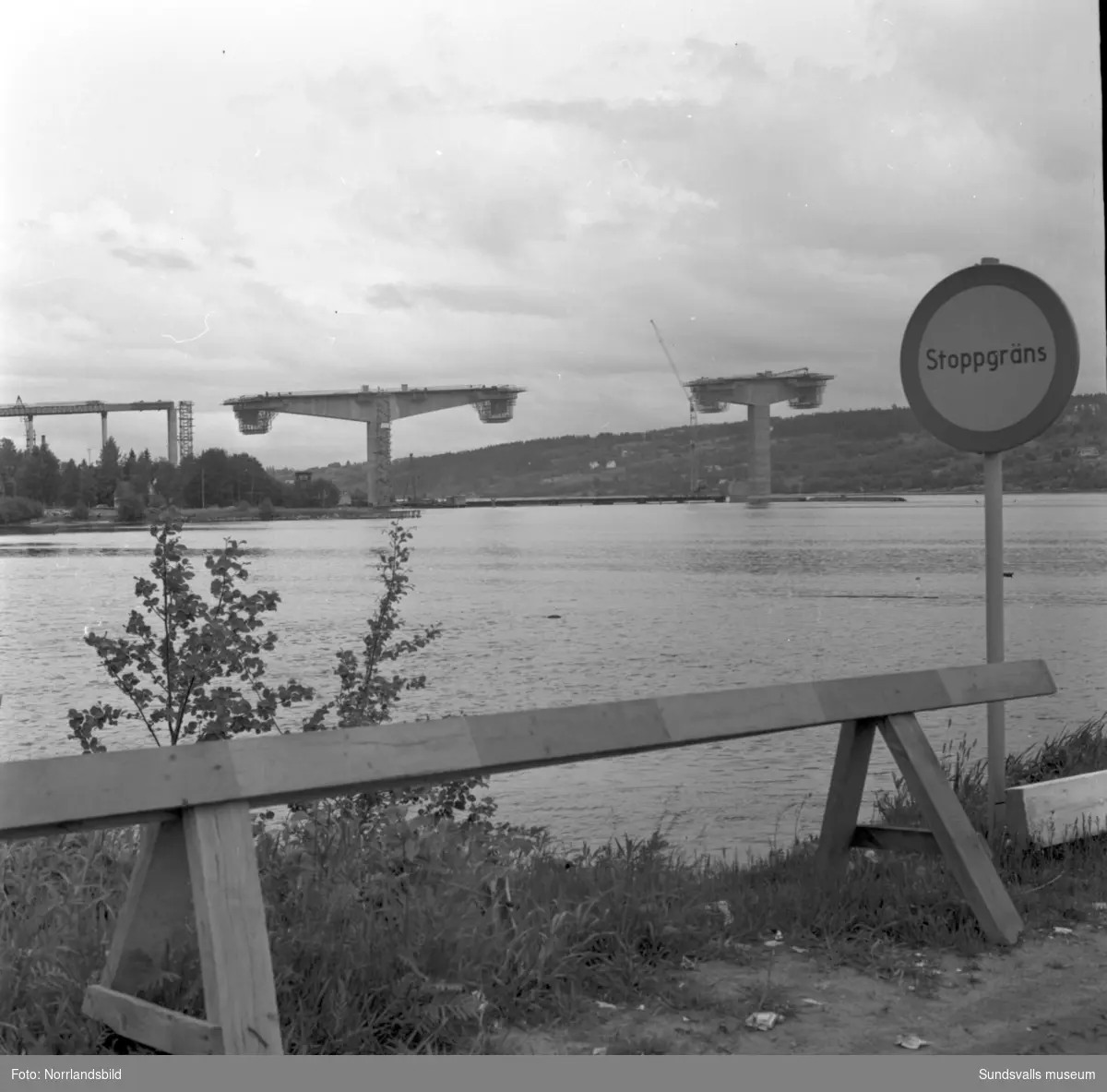 Bygget av Alnöbron pågår för fullt.