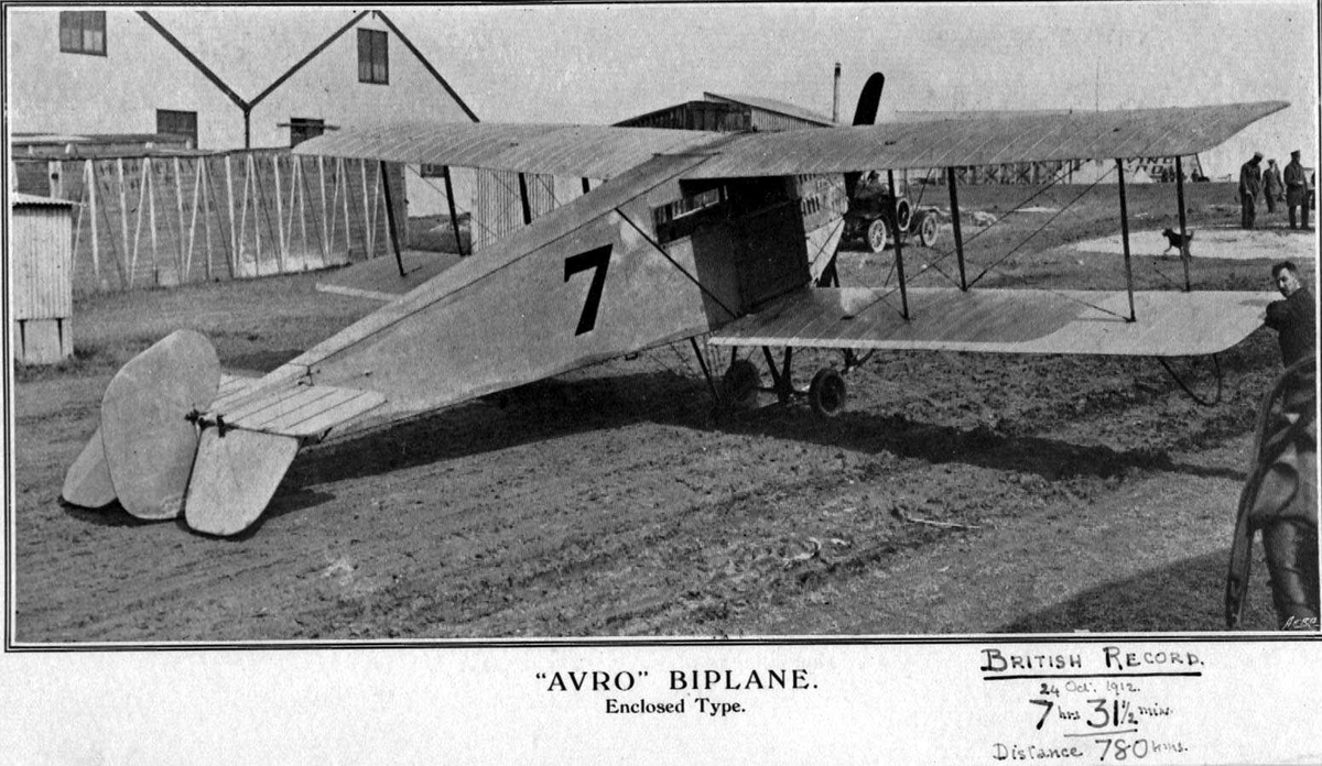 Ett fly på bakken, Avro Type G.