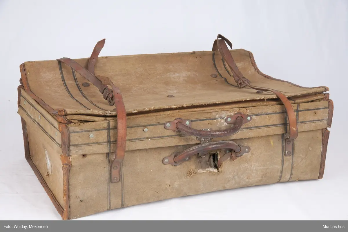 koffert med bærehåndtak