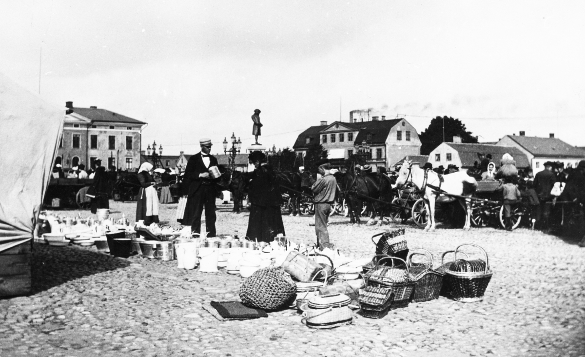Stortorget, Karlskrona omkring 1890.