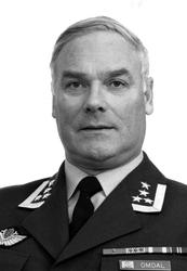 Portrett av en mannlig offiser - militær person