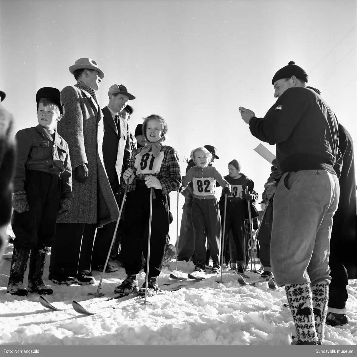 Skidor. Expressens juniorskidtävling i Matfors.