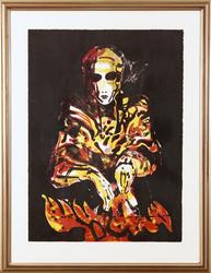 Hedda brenner papirene [Billedkunst]