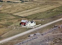 Flyfoto av Vestre Jakobselv, Vadsø kommune,1963.