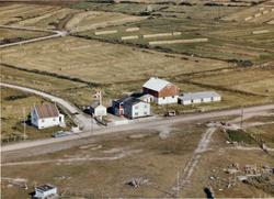 Flyfoto av Vestre Jakobselv, Vadsø kommune,1963.