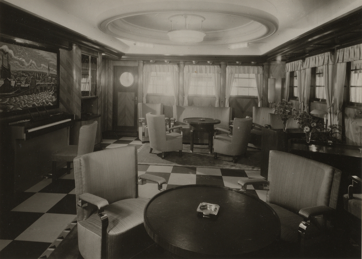 M/S NORDSTJERNANS lounge 1935.