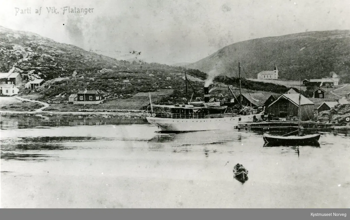 Dampskipsanløp i Flatanger