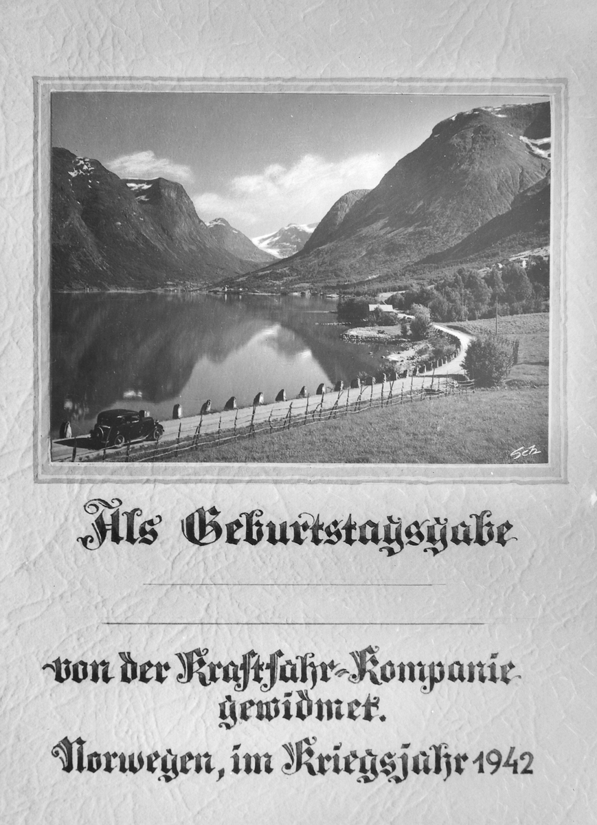 Tysk gratulasjonskort fra krigen i Norge 1942