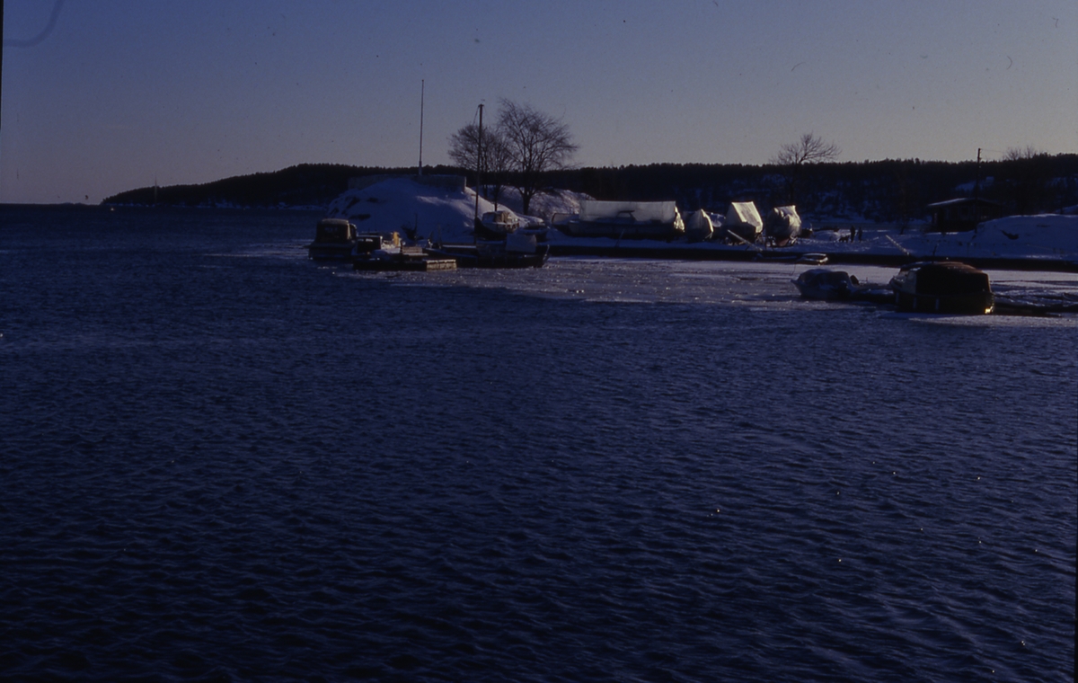 Gunnarsholmen Januar 1985. Kragerø