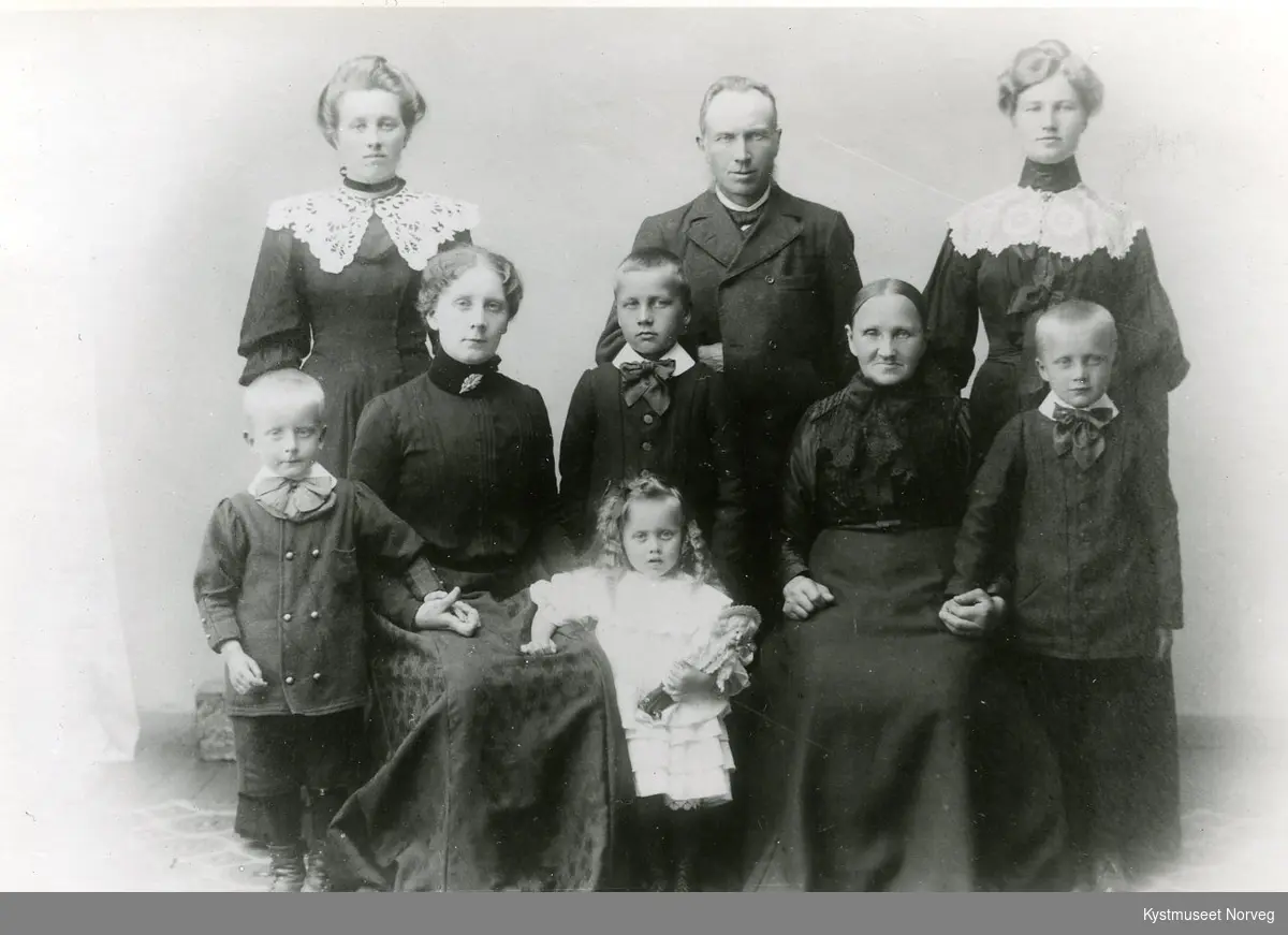 Zefanius Olsen med familie