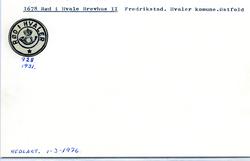 Stempelkatalog 1678 Rød i Hvaler, Hvaler, Østfold
