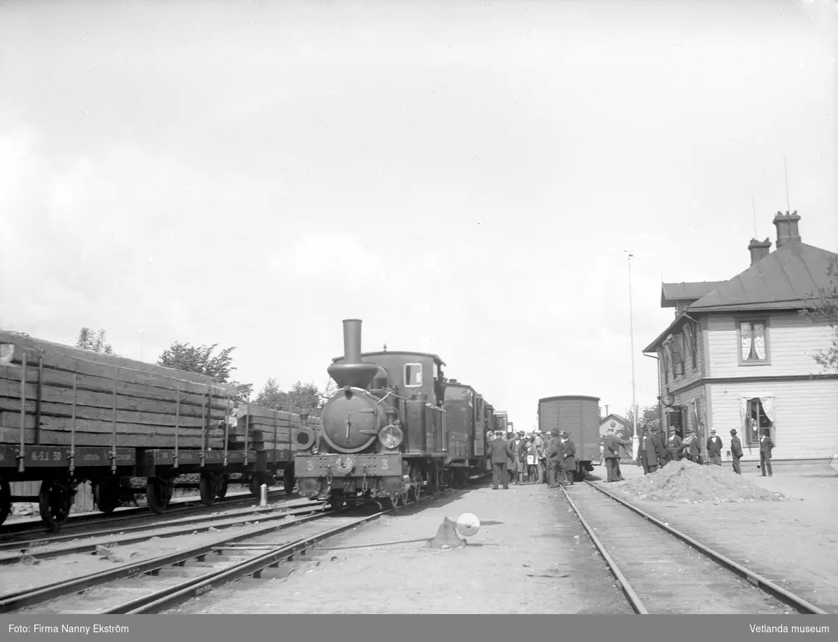 Vetlanda järnvägsstation 1902
