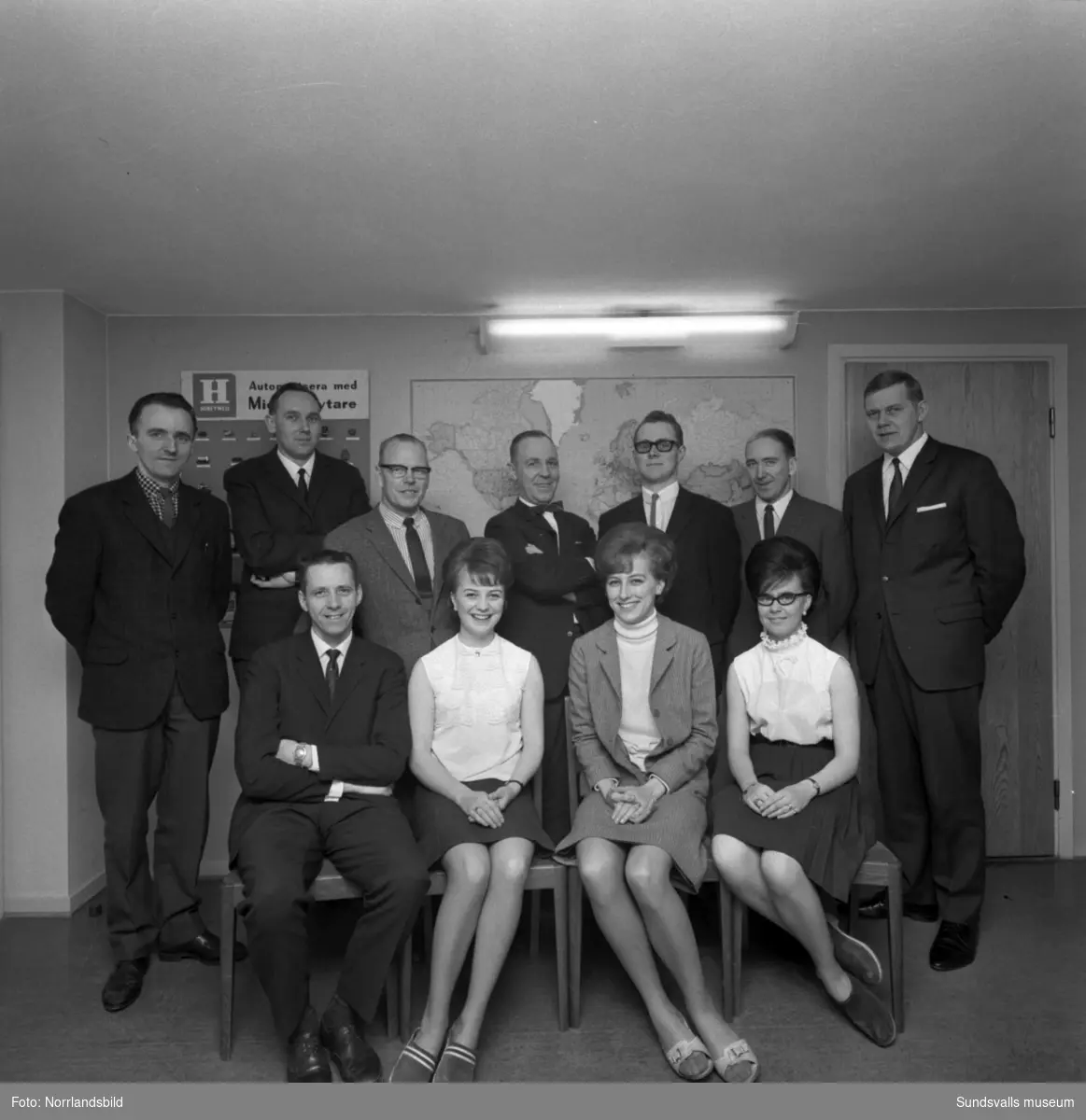 Honeywell, gruppfoto av personalen.