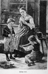 ¨Børnetidene" Årgang 1903, 1904, 1905.
"Hjælpe mor."