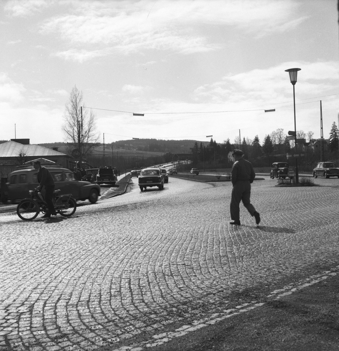 Södra infarten till Huskvarna under 1960-talet.