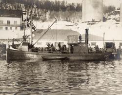 "Stig" ved kai i Samasjøen.