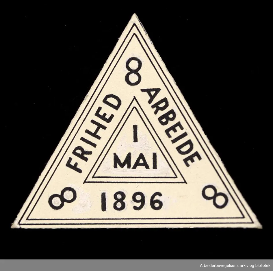 Arbeiderpartiets 1. mai-merke fra 1896
