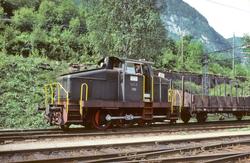 Rjukanbanen. Diesellokomotiv RjB 21 skifter på Rjukan stasjo