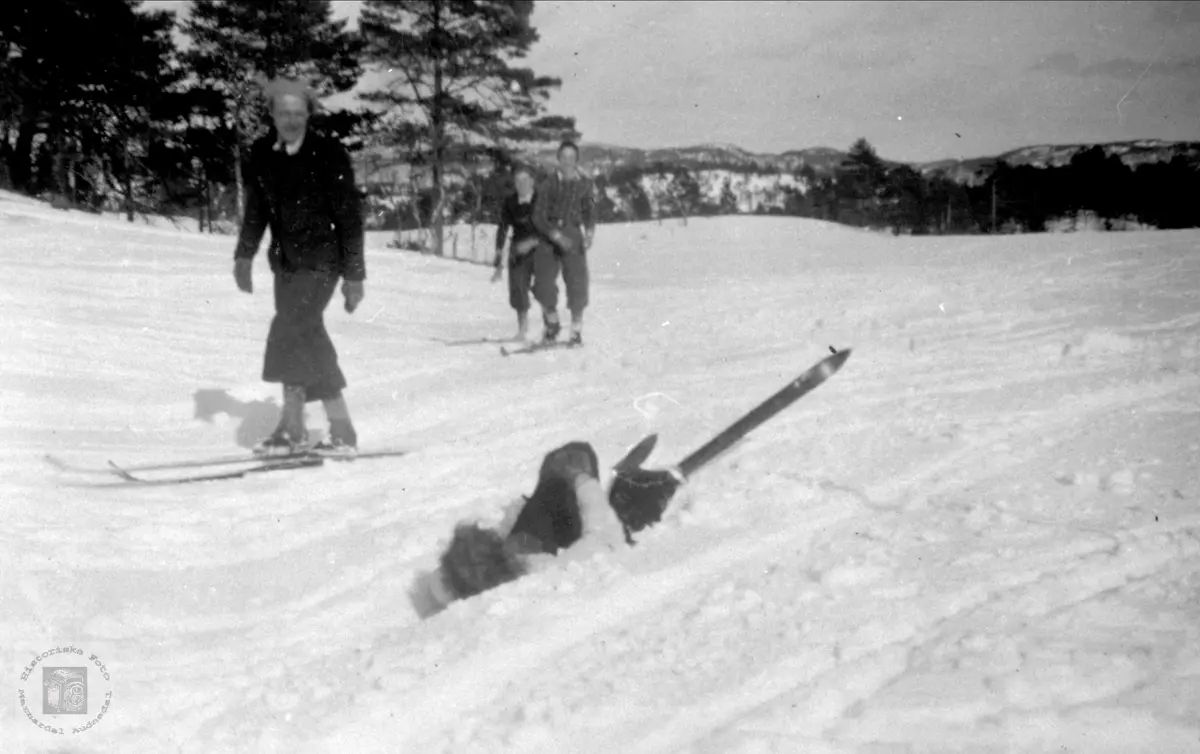Olav Stedjan og Jenny Vormelid på skitur