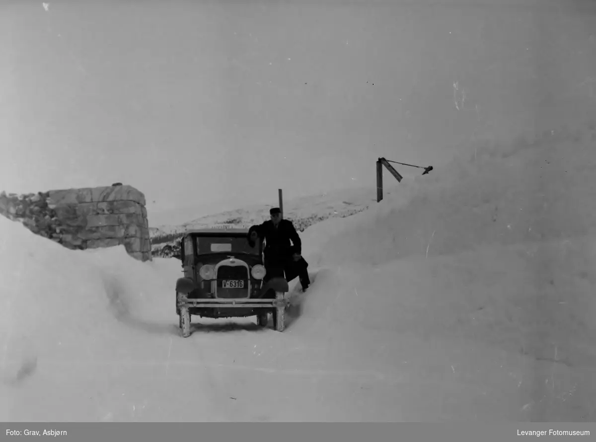 Ford 1928 i vinterlandskap
