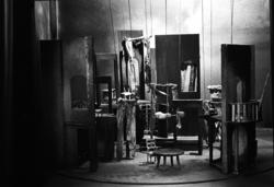 Nationaltheateret. "Spöksonaten" scenemodell. 3/9-72