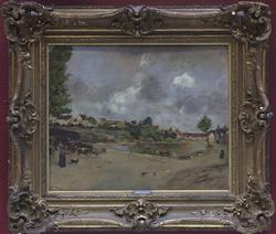 Fransk landskap [Oljemaleri]